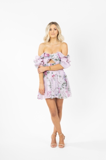 Purple Peony Dress